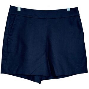 J. Crew Black Sailor High Waist 3.5" Inseam Cotton Shorts No Pleats size 6